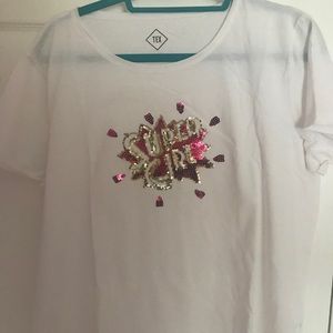 Super Girl Sequin Top